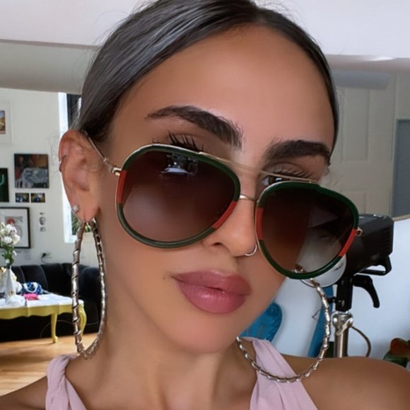 NEW GUCCI GG0062S 003 UNISEX AVIATOR SUNGLASSES - Picture 5 of 10